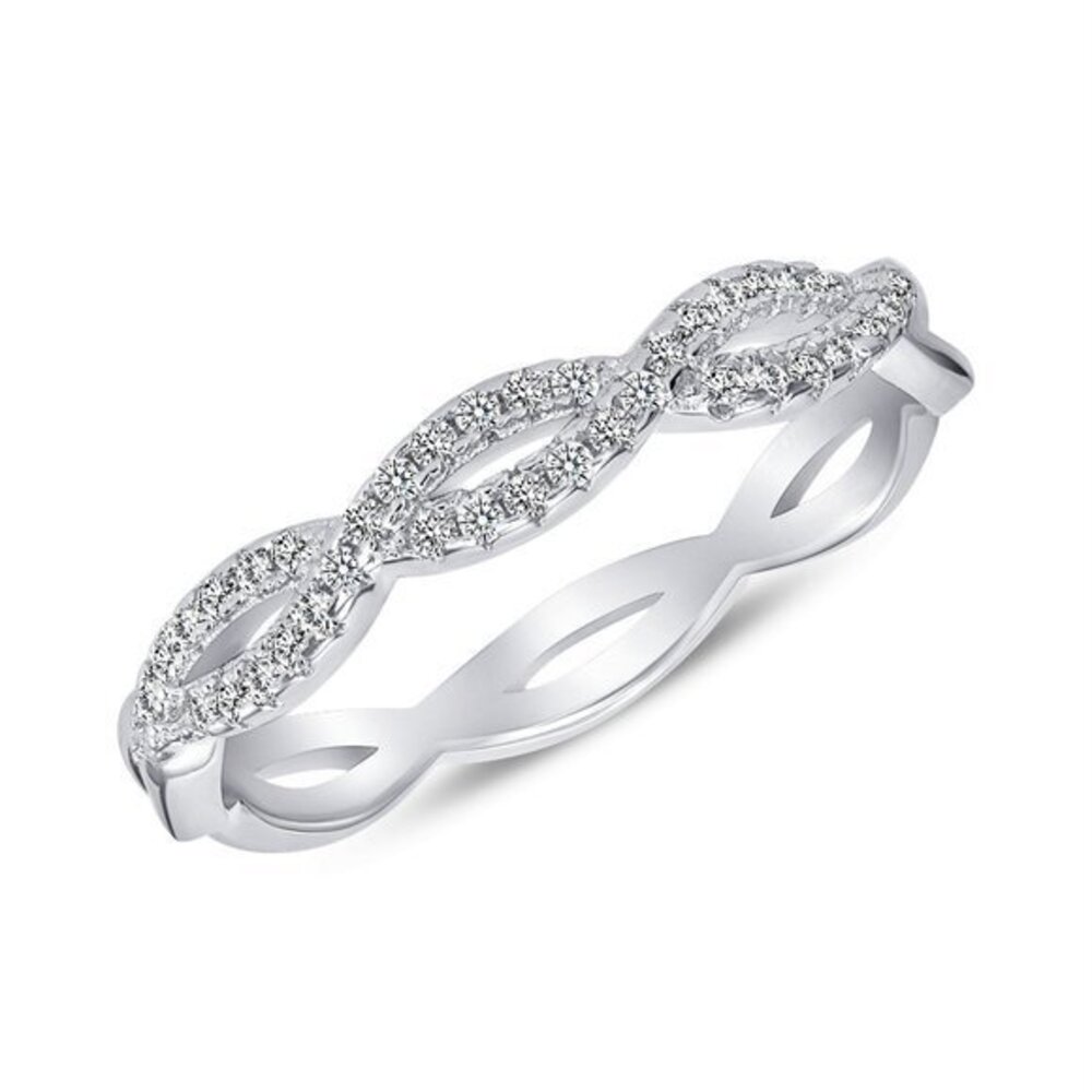SILVER ETERNITY INFINITY BAND SIZE 5 6 7 8 9 10